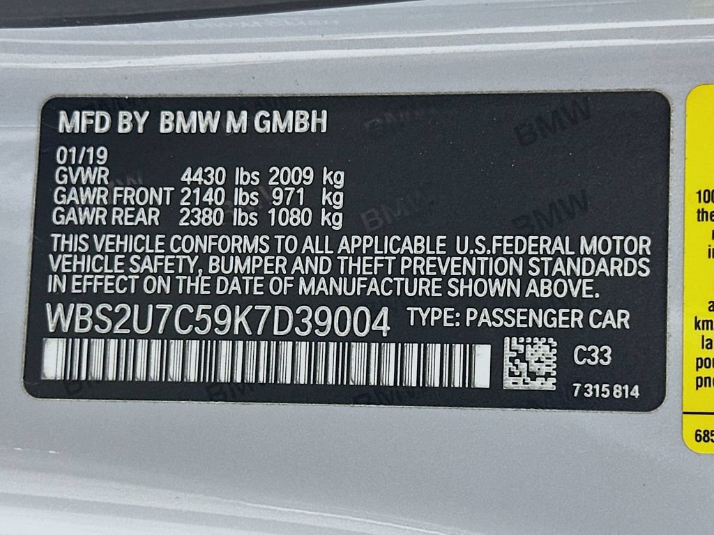 Used 2019 BMW M2 Competition w/ M Driver's Package RWD image 32
