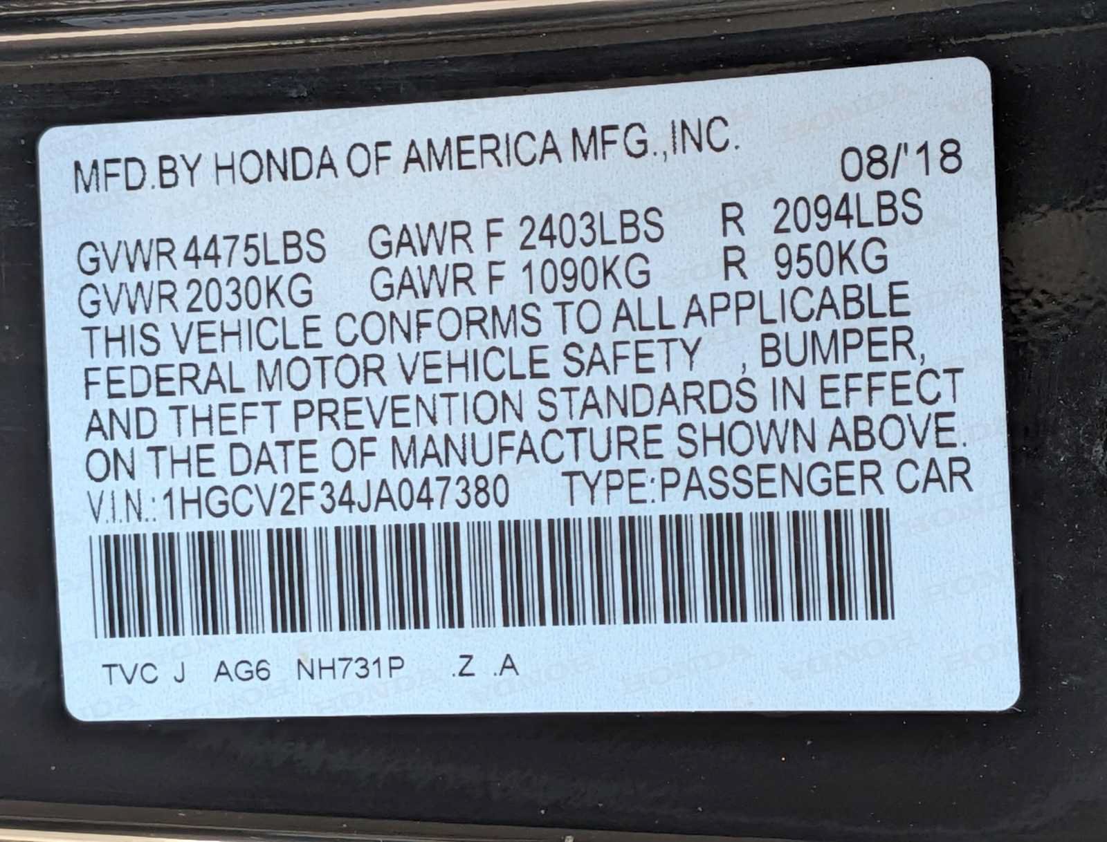 Used 2018 Honda Accord Sport image 32