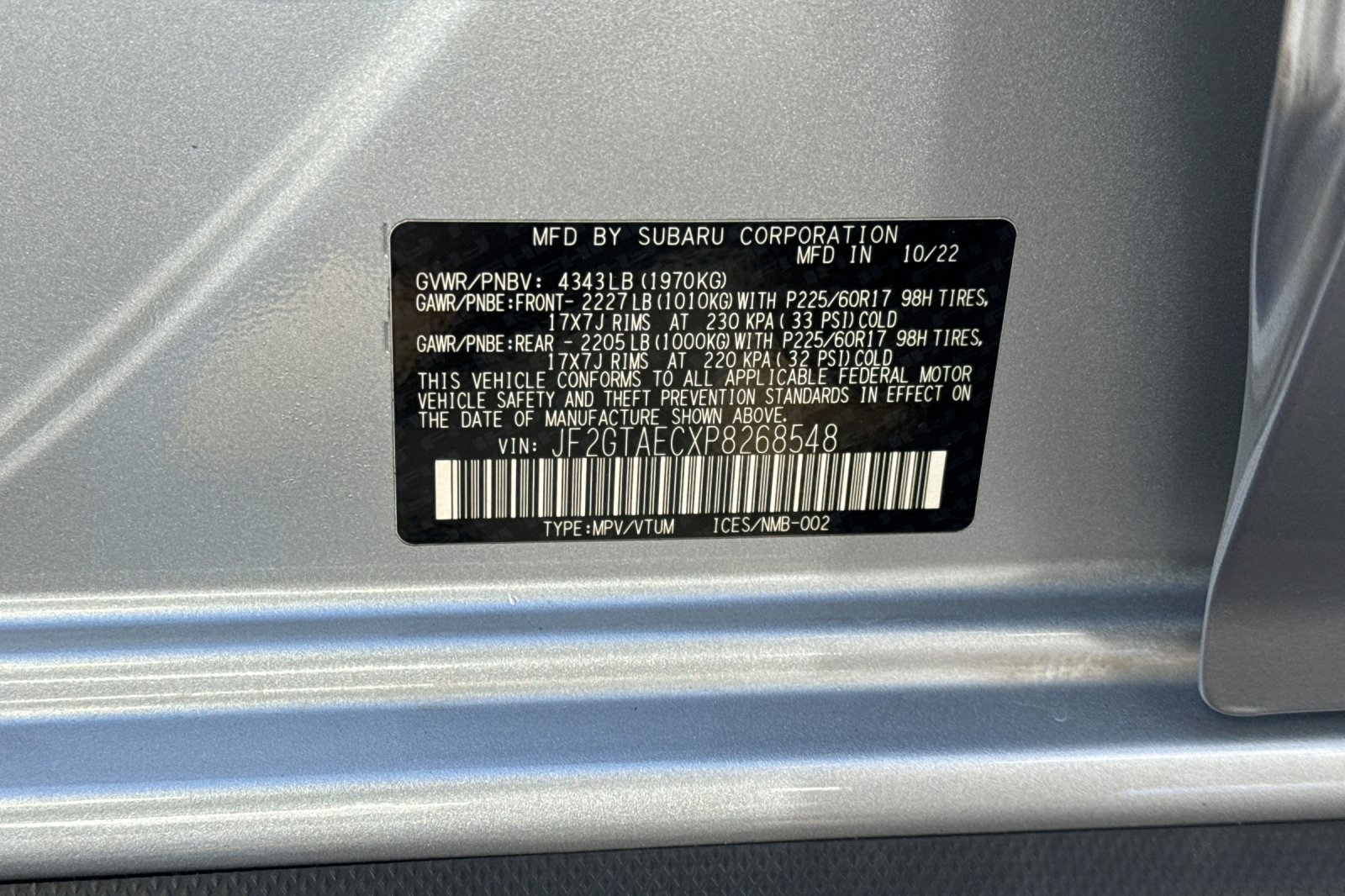 Certified 2023 Subaru Crosstrek 2.0i Premium AWD/4WD image 28