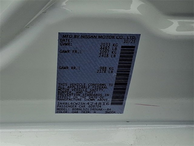 New 2025 Nissan Altima 2.5 SR image 10