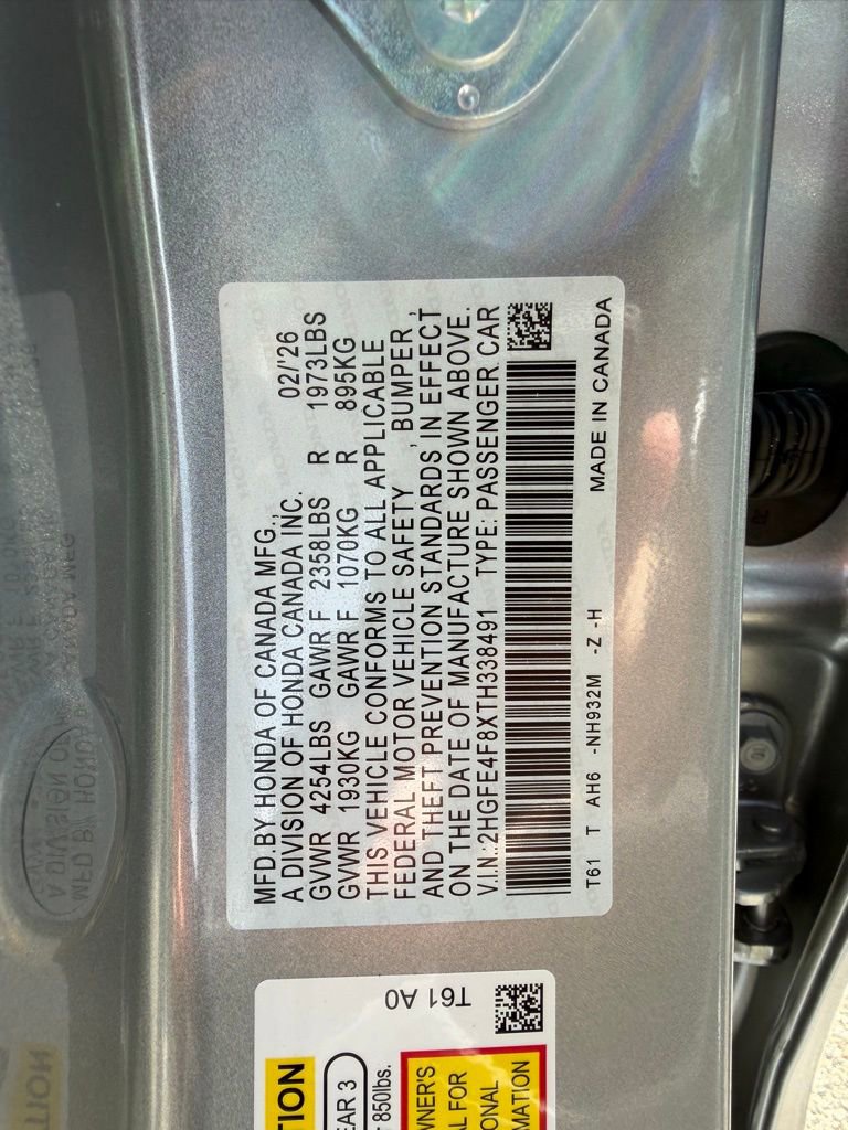 New 2026 Honda Civic Sport image 25