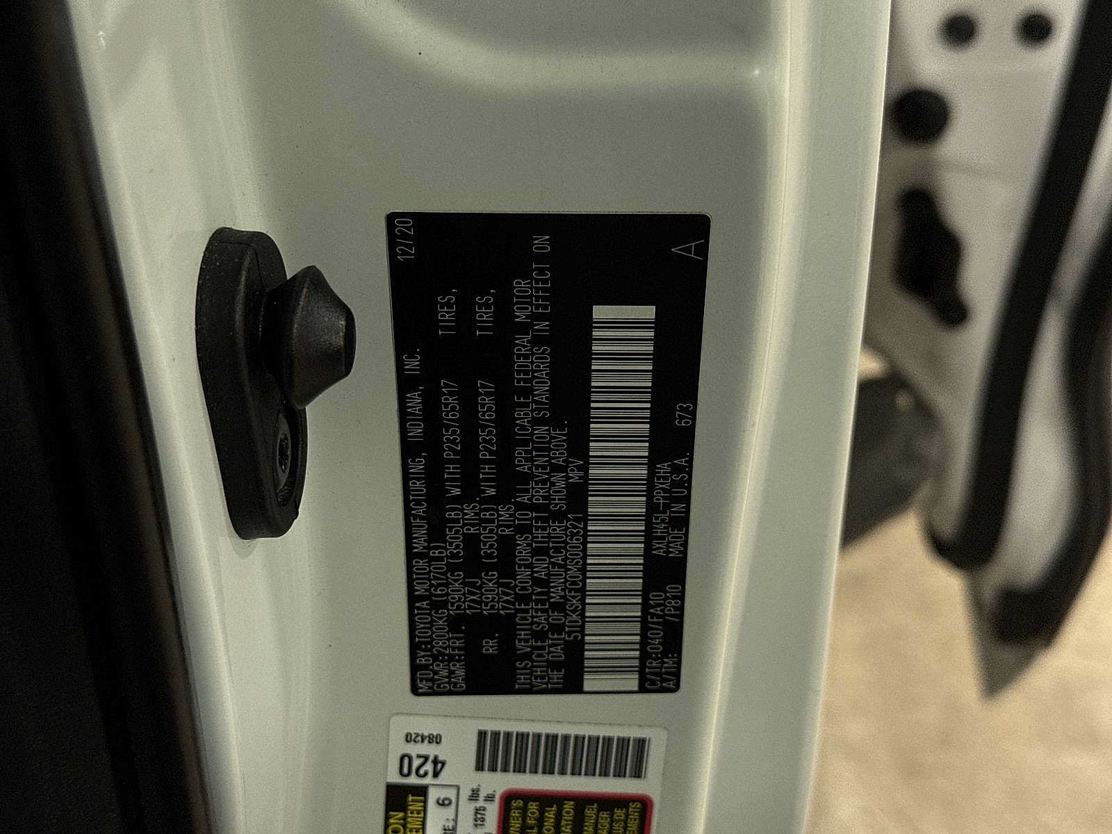 Certified 2021 Toyota Sienna LE AWD/4WD image 14
