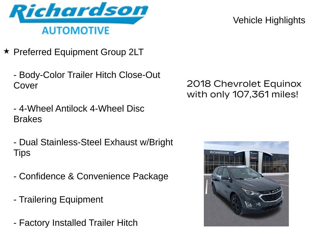 Used 2018 Chevrolet Equinox LT w/ Sun & Infotainment Package image 11