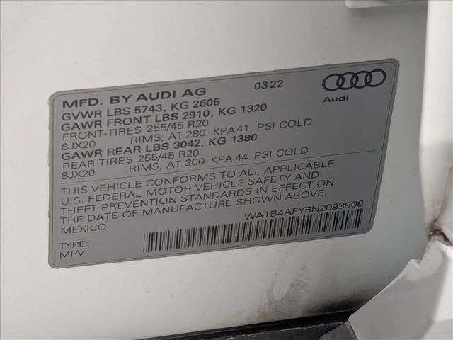 Used 2022 Audi SQ5 Premium Plus w/ Premium Plus Package AWD/4WD image 26