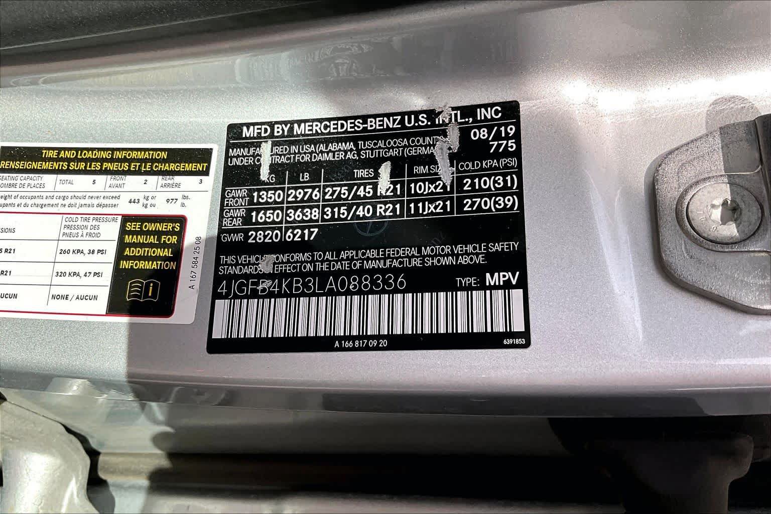 Certified 2020 Mercedes-Benz GLE 350 4MATIC image 38