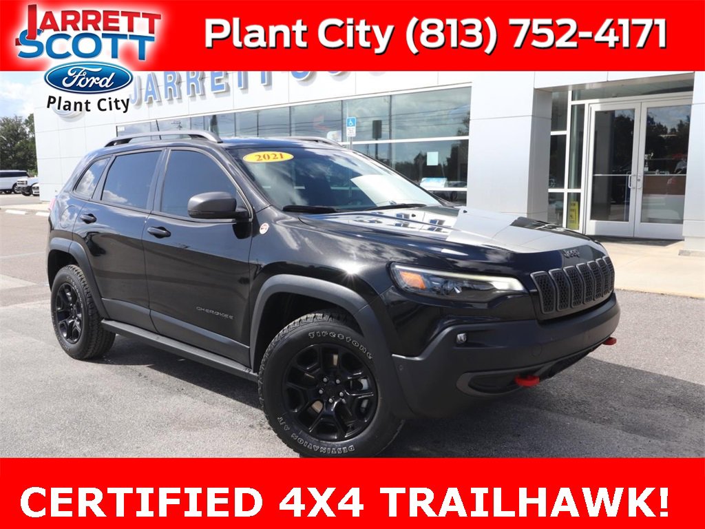 Used 2021 Jeep Cherokee Trailhawk w/ Sun, Sound & Nav Group