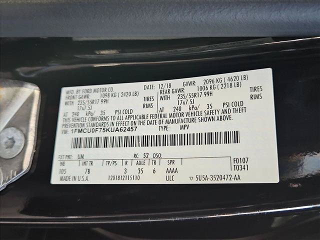 Used 2019 Ford Escape S FWD image 20
