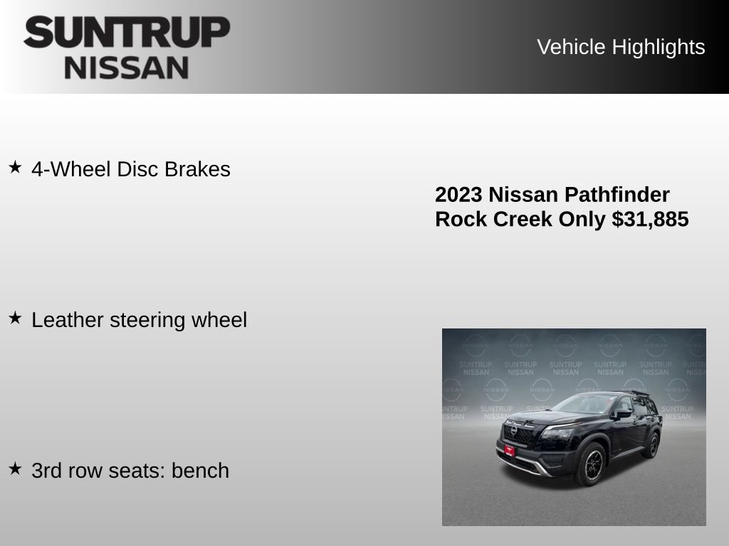 Used 2023 Nissan Pathfinder Rock Creek AWD/4WD image 16