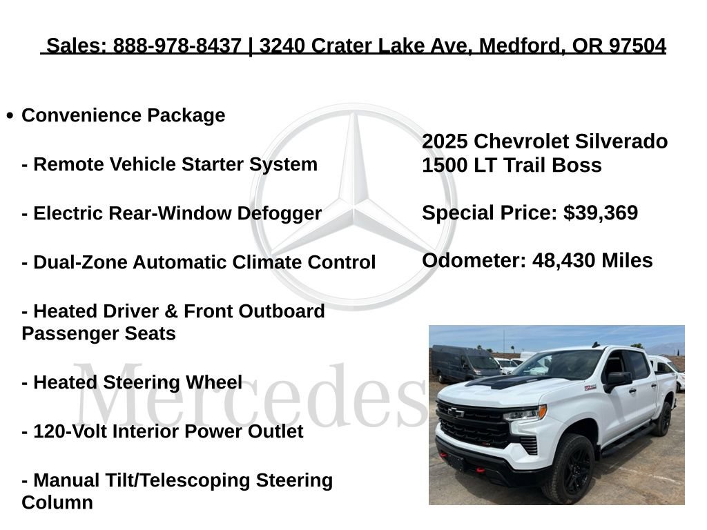 Used 2025 Chevrolet Silverado 1500 LT Trail Boss w/ Protection Package AWD/4WD image 18