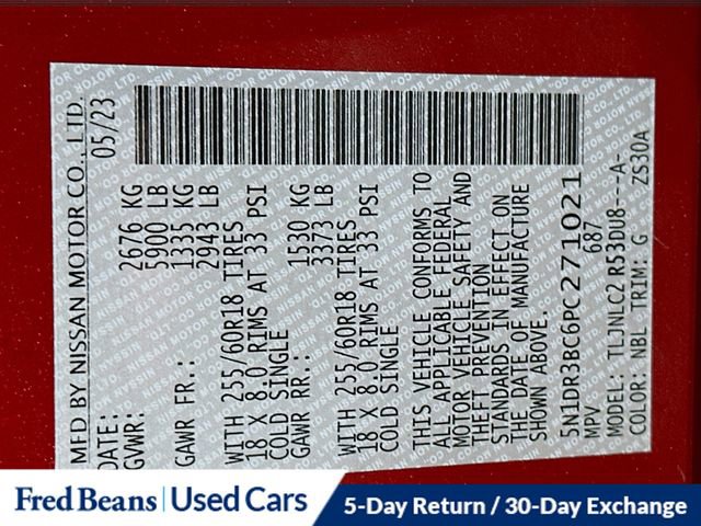 Certified 2023 Nissan Pathfinder SV w/ Cargo Package image 34