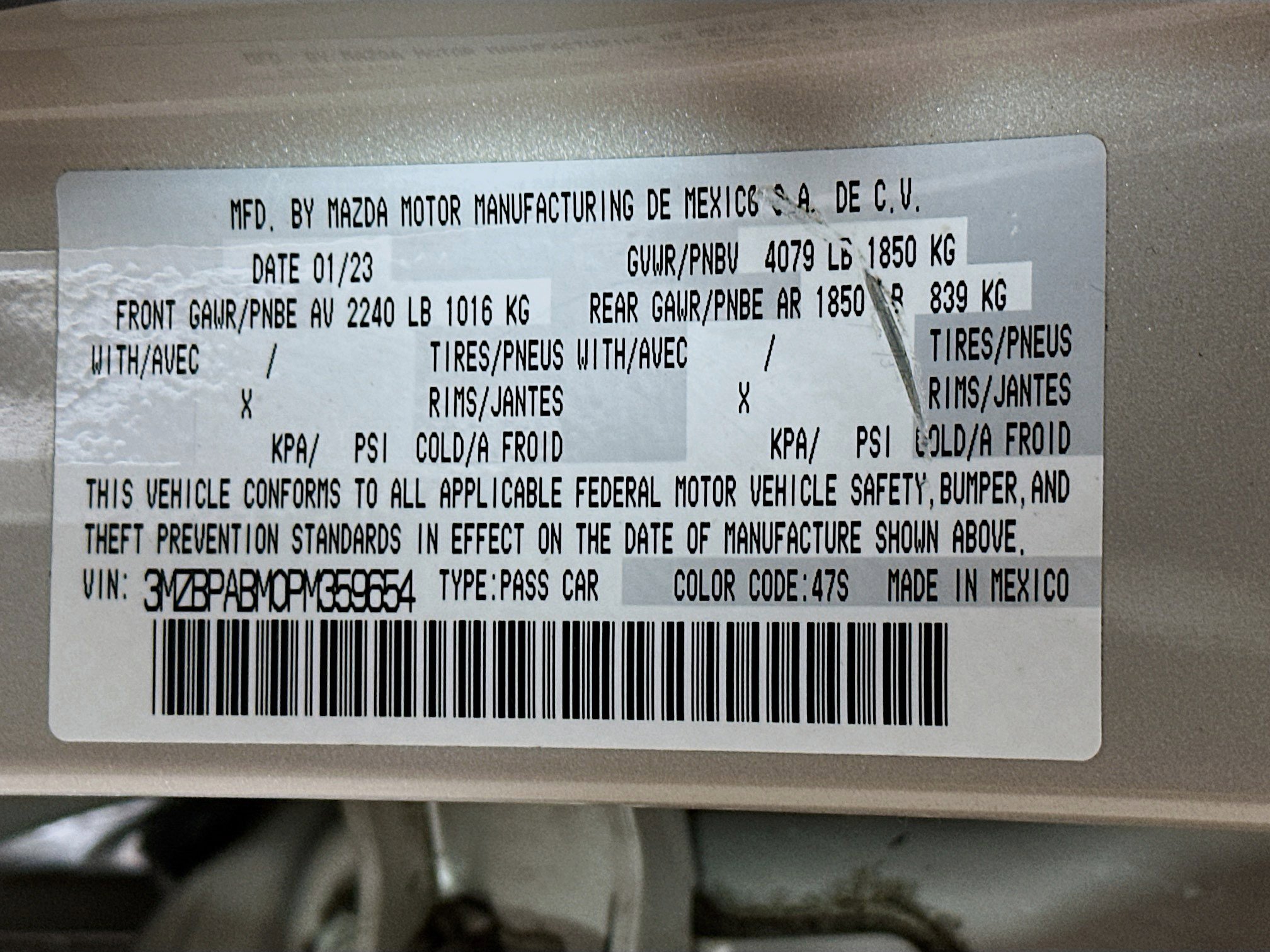 Used 2023 MAZDA MAZDA3 s FWD image 30