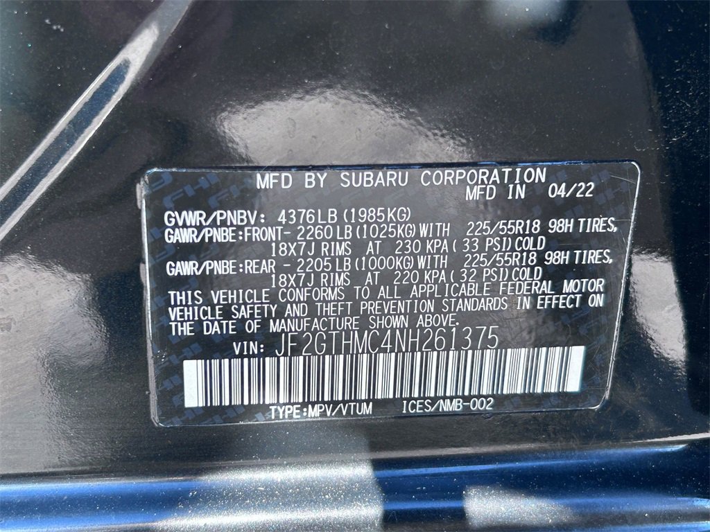 Used 2022 Subaru Crosstrek 2.5i Limited w/ Moonroof Package 1 image 34