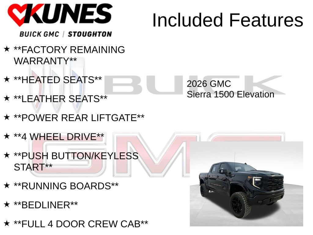 New 2026 GMC Sierra 1500 Elevation w/ Elevation Premium Package image 3