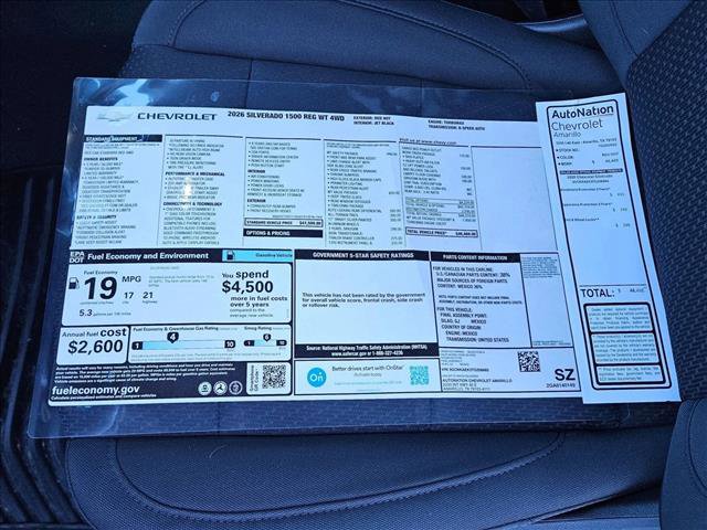 New 2026 Chevrolet Silverado 1500 W/T w/ WT Safety Package image 18