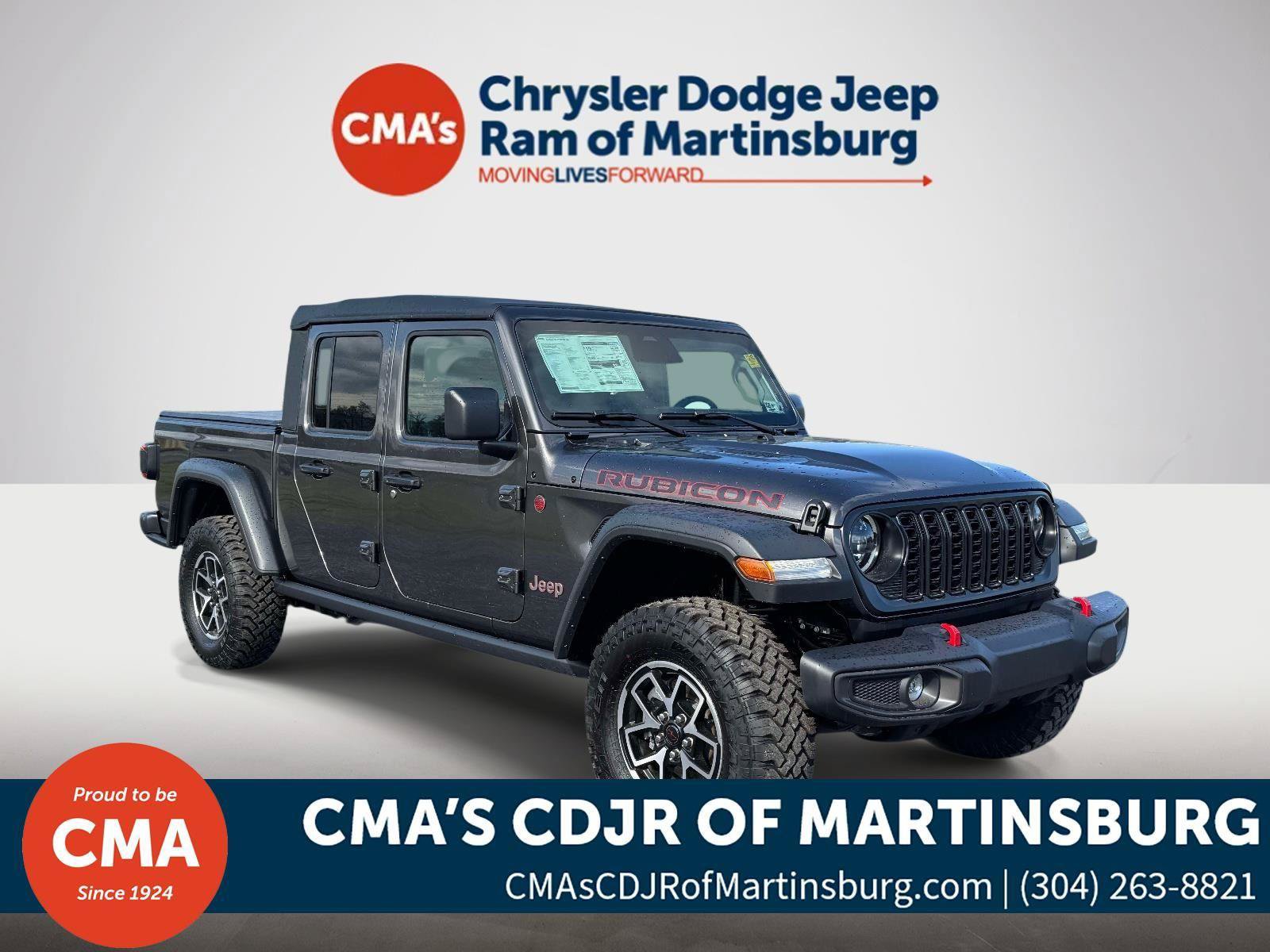 New 2026 Jeep Gladiator Rubicon w/ Steel Power Dome Hood Package