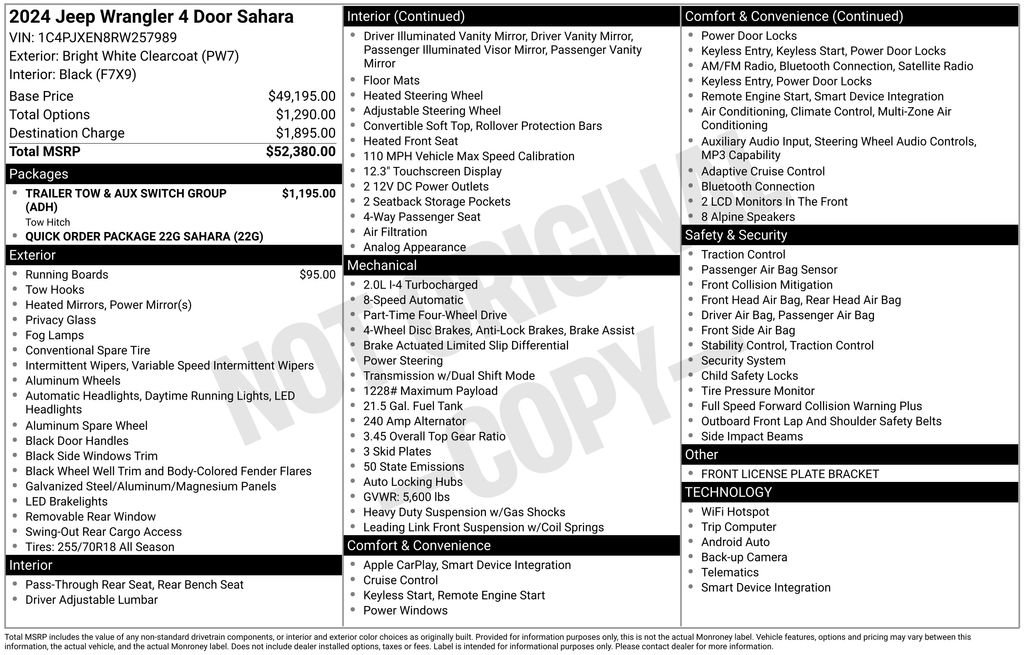 Used 2024 Jeep Wrangler Sahara image 58