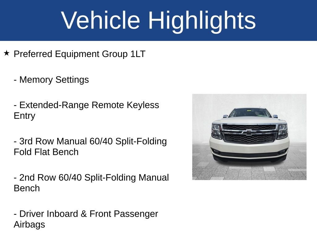 Used 2016 Chevrolet Tahoe LT w/ Luxury Package RWD image 3