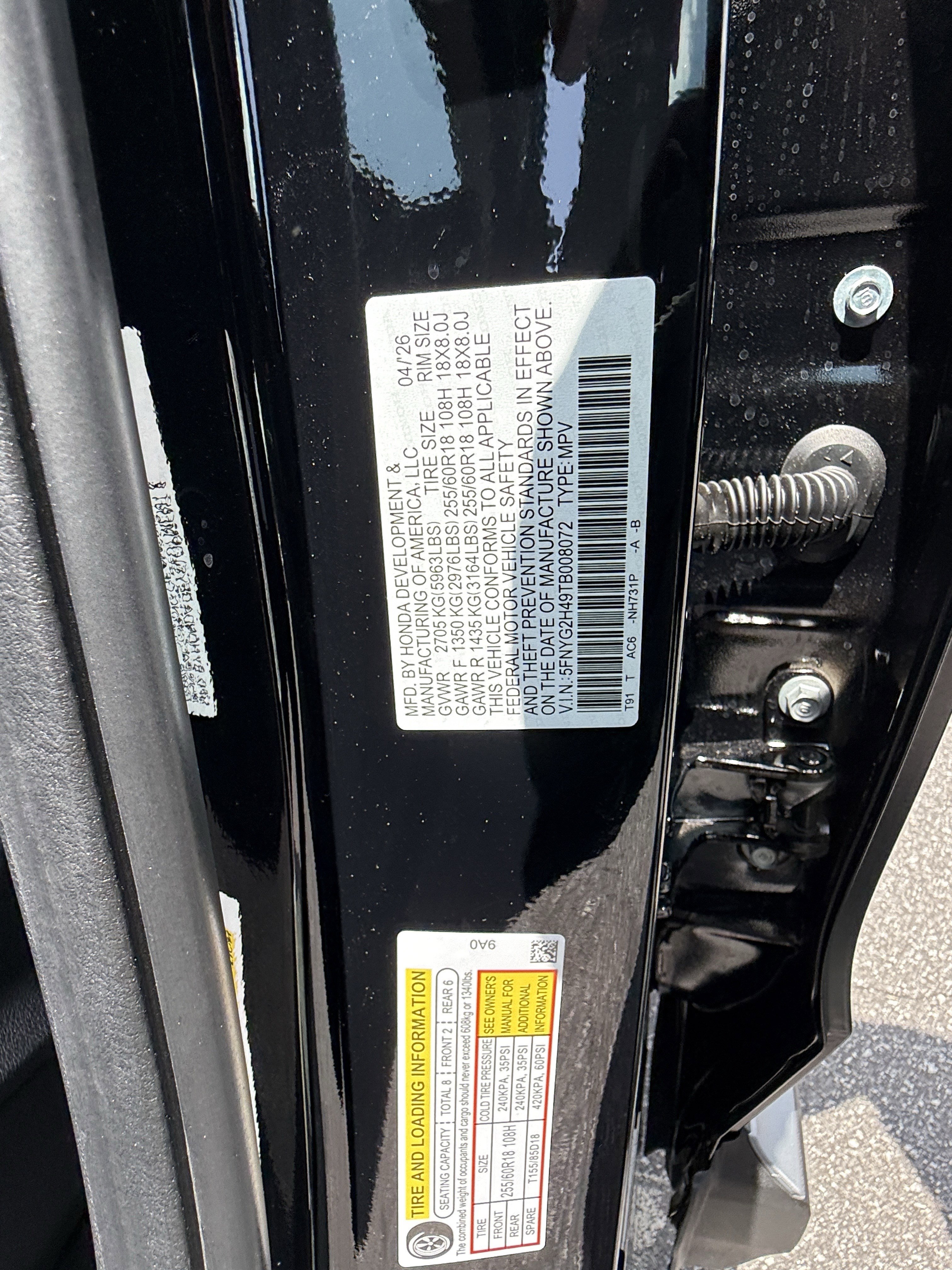 New 2026 Honda Pilot EX-L image 35