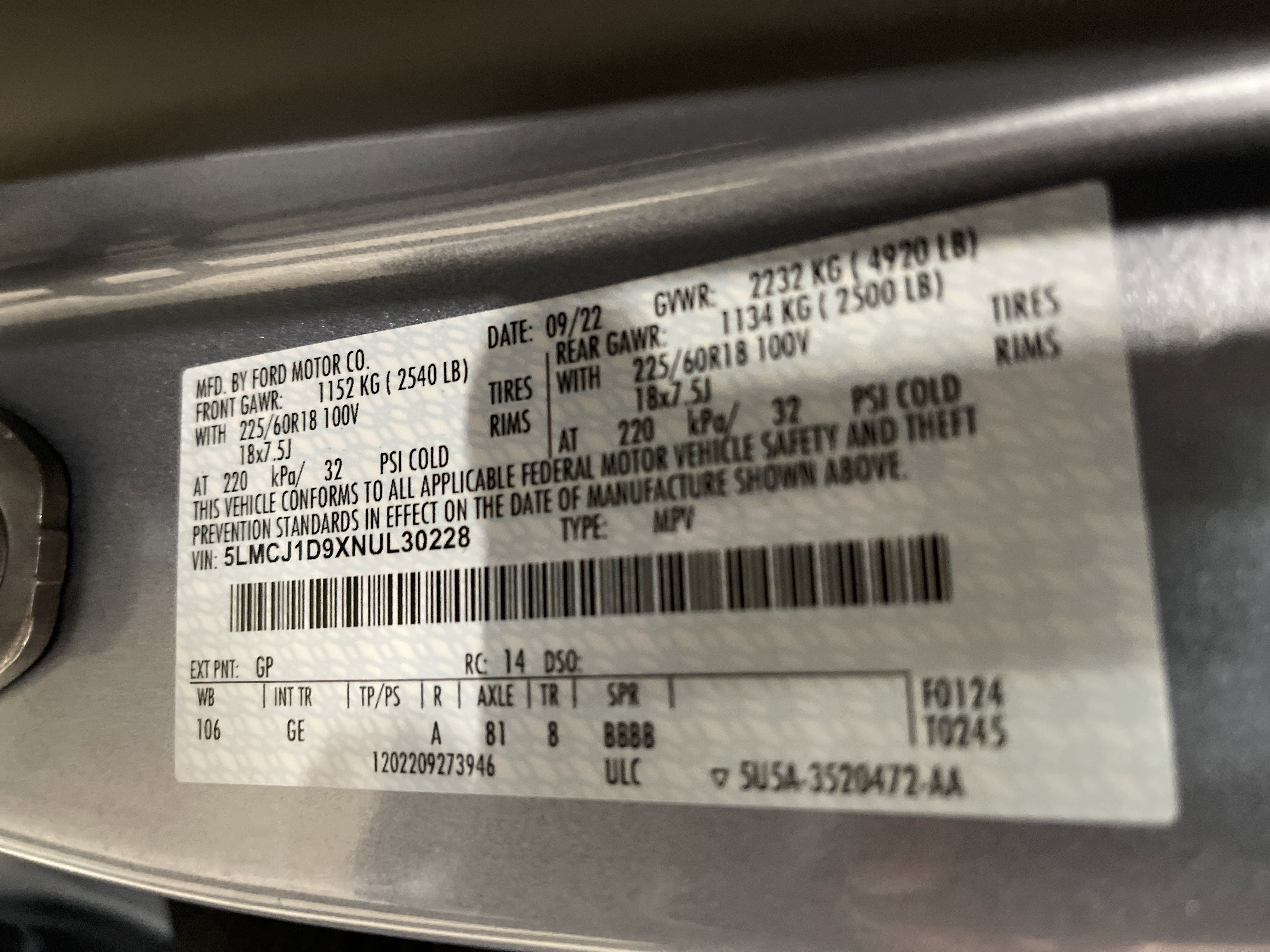 Used 2022 Lincoln Corsair AWD w/ Equipment Group 101A image 27