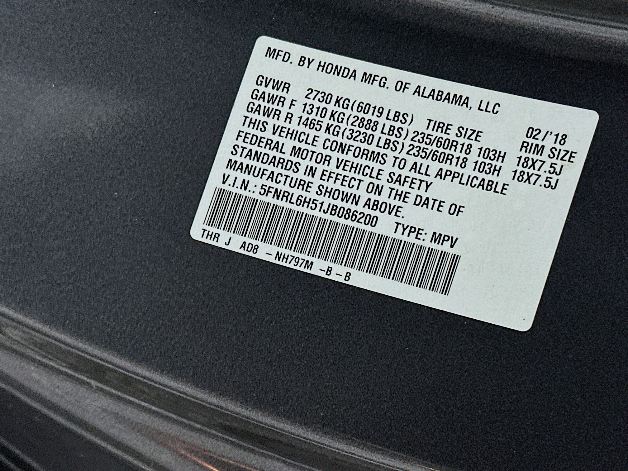 Used 2018 Honda Odyssey EX image 12