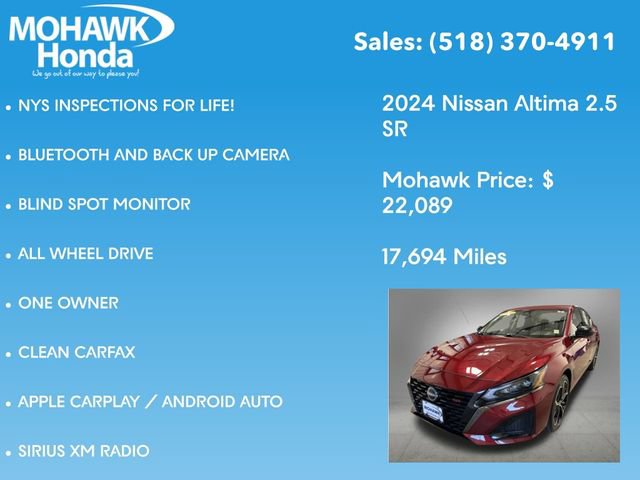 Used 2024 Nissan Altima 2.5 SR AWD/4WD image 7