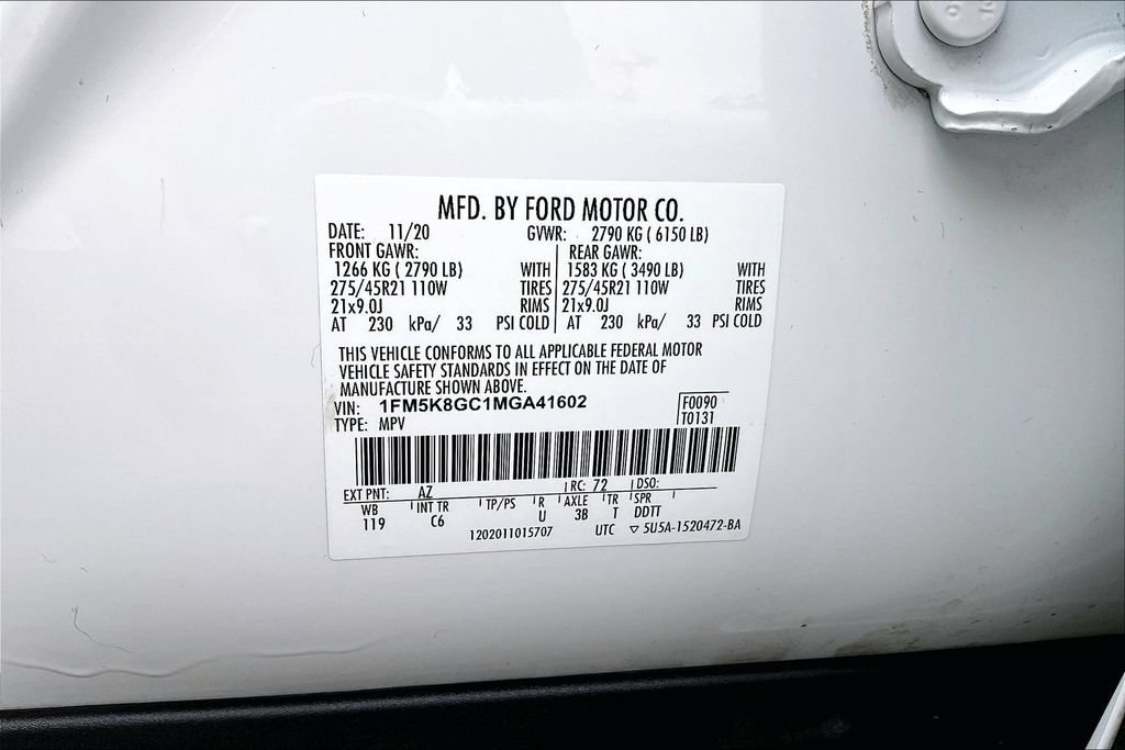 Used 2021 Ford Explorer ST w/ Equipment Group 401A AWD/4WD image 33