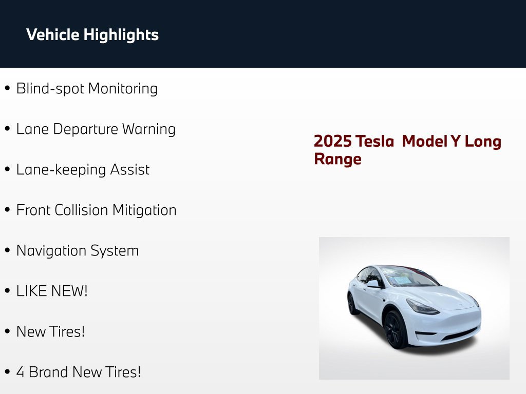 Used 2025 Tesla Model Y Long Range RWD image 75