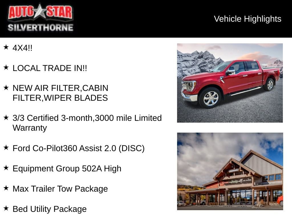 Used 2022 Ford F150 Lariat w/ Equipment Group 502A High image 4