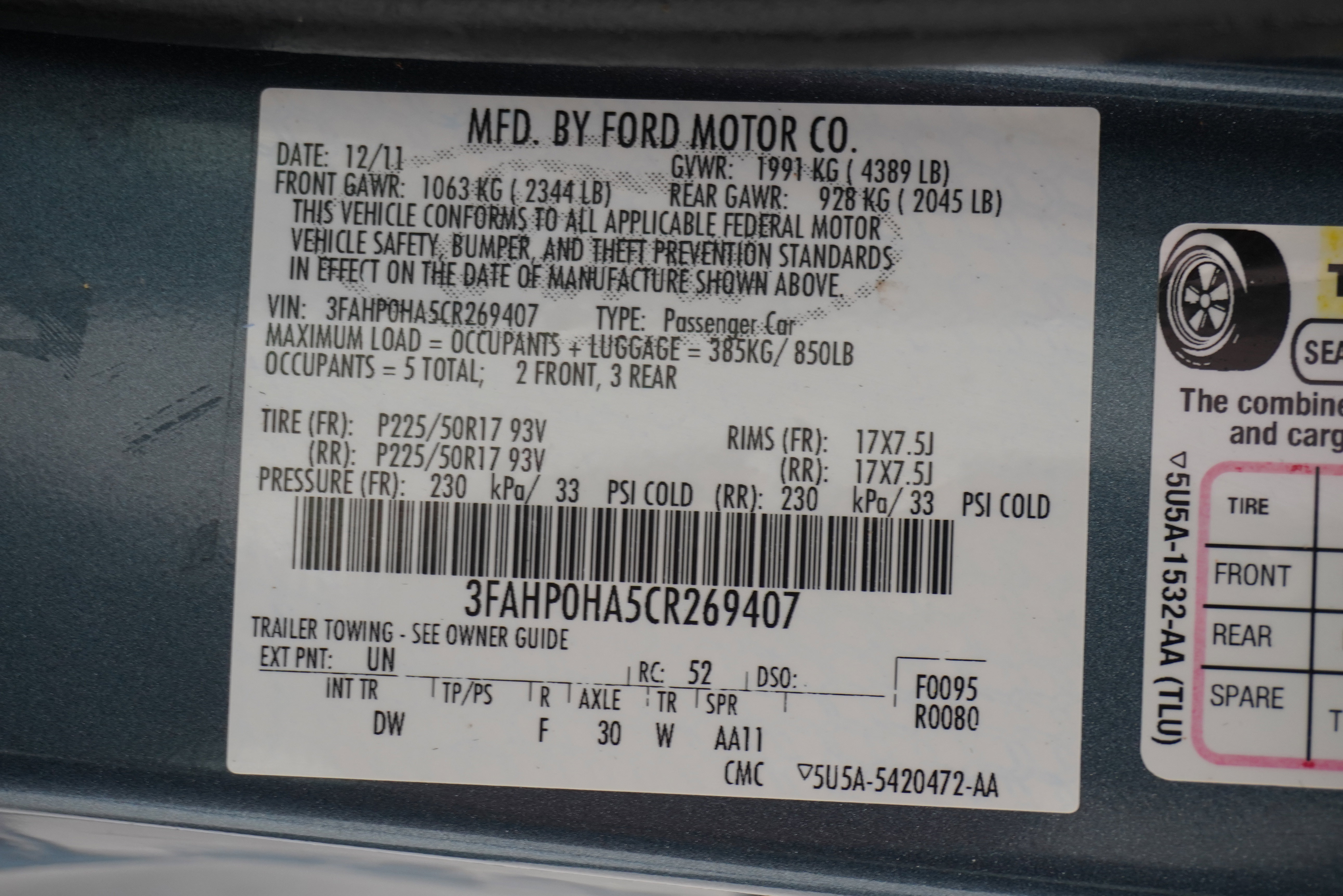 Used 2012 Ford Fusion SE FWD image 26