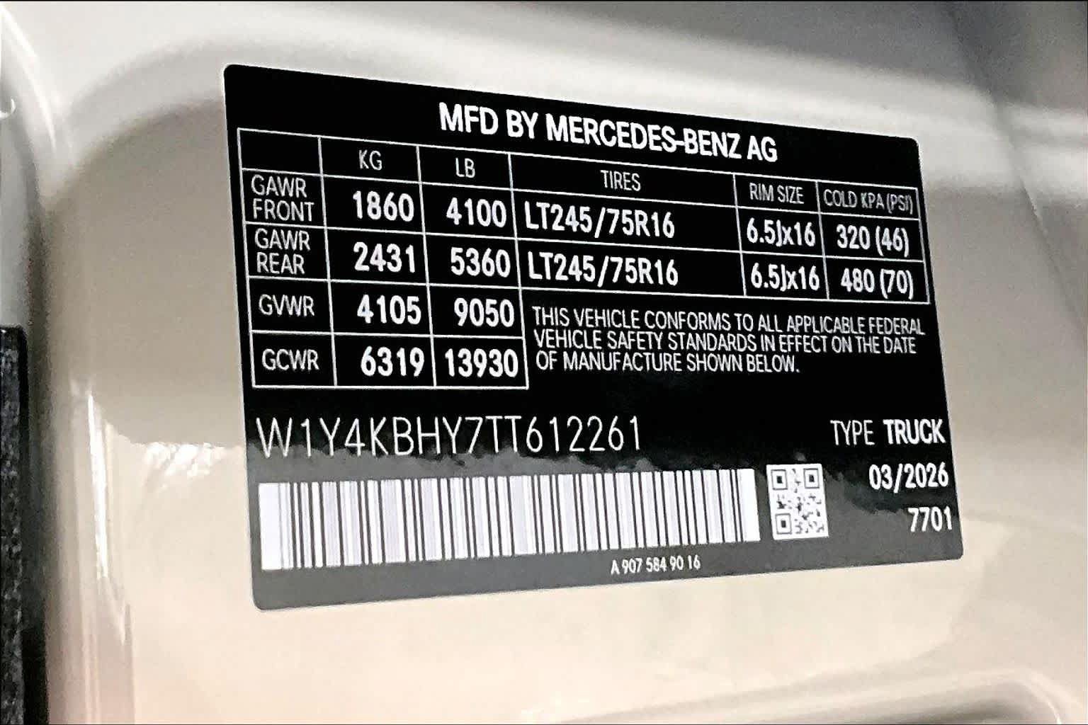 New 2026 Mercedes-Benz Sprinter 2500 image 12