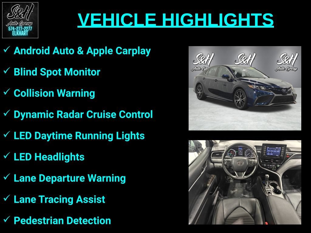 Used 2021 Toyota Camry SE FWD image 3