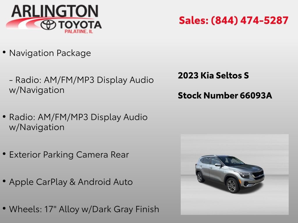 Used 2023 Kia Seltos S w/ Navigation Package AWD/4WD image 2