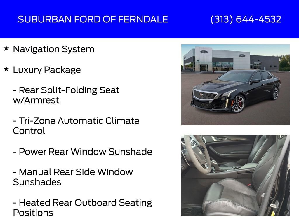 Used 2016 Cadillac CTS V w/ Luxury Package image 4