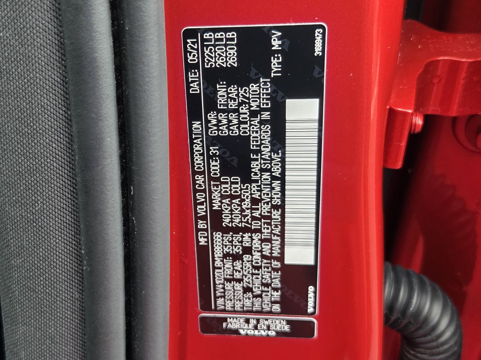 Used 2021 Volvo XC60 T5 Inscription w/ Advanced Package image 35