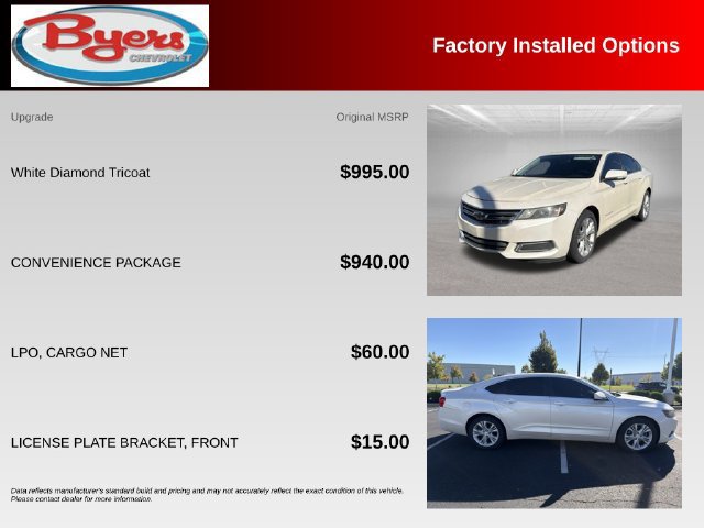 Used 2014 Chevrolet Impala LT w/ Convenience Package FWD image 10
