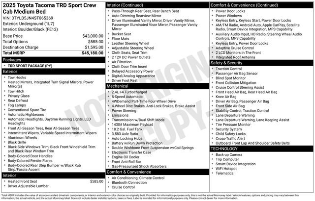 Used 2025 Toyota Tacoma TRD Sport image 6