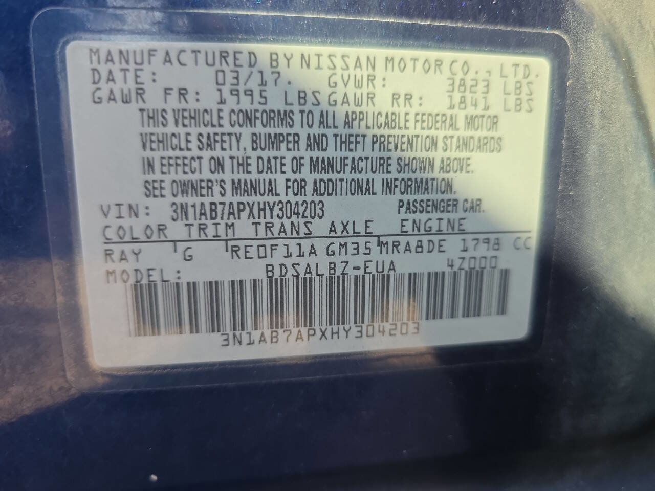 Used 2017 Nissan Sentra S w/ S Style Package image 24