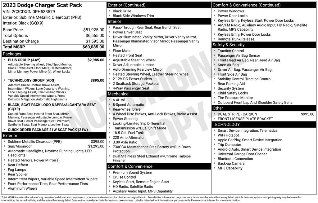 Certified 2023 Dodge Charger Scat Pack w/ Plus Group RWD image 38