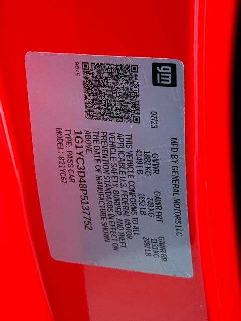 Used 2023 Chevrolet Corvette Stingray Premium Conv w/ Z51 Performance Package RWD image 28