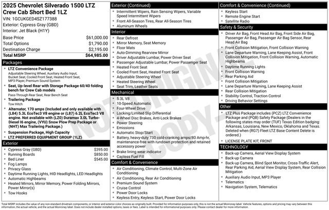 Certified 2025 Chevrolet Silverado 1500 LTZ image 16