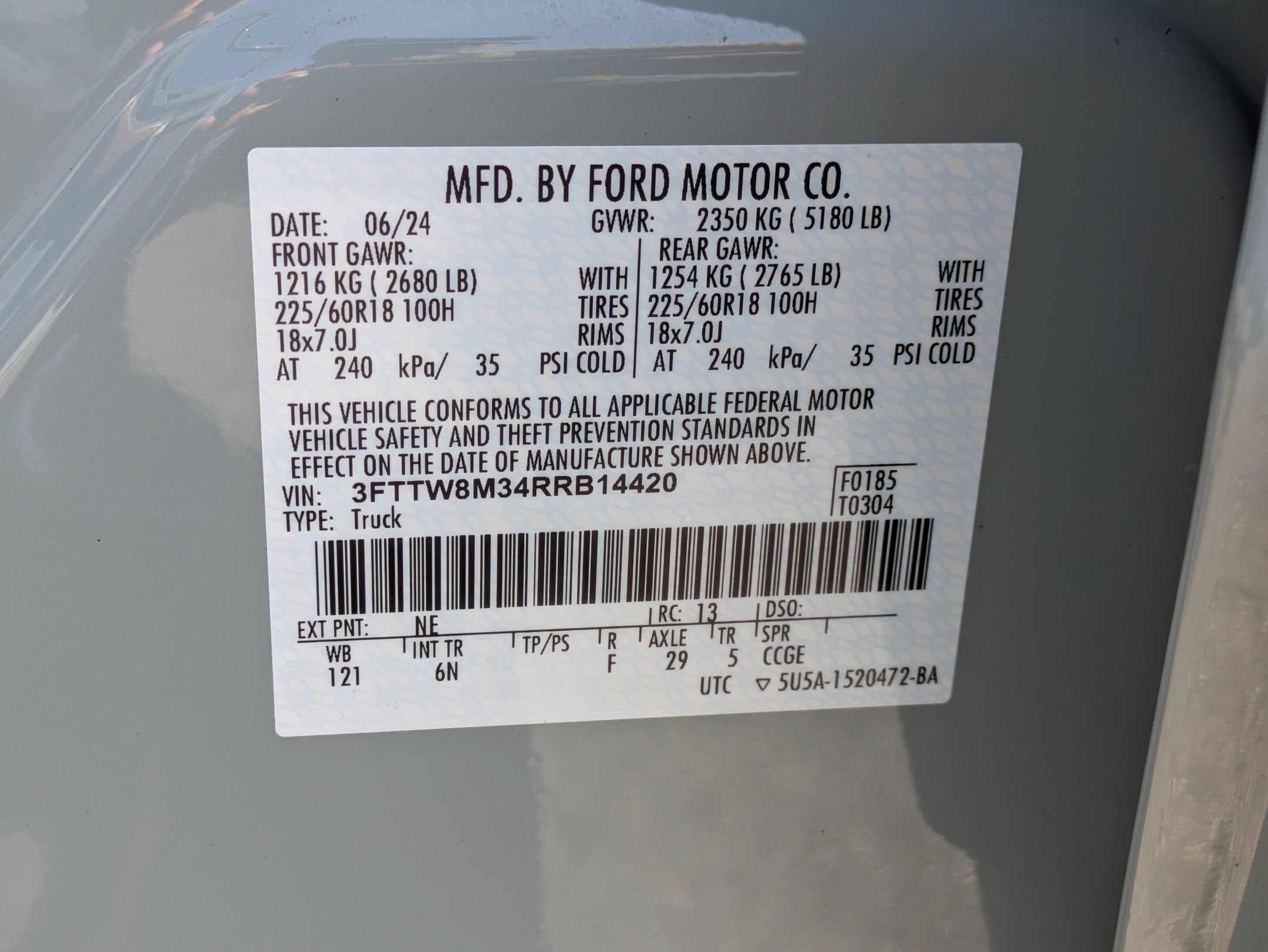 Certified 2024 Ford Maverick Lariat FWD image 24
