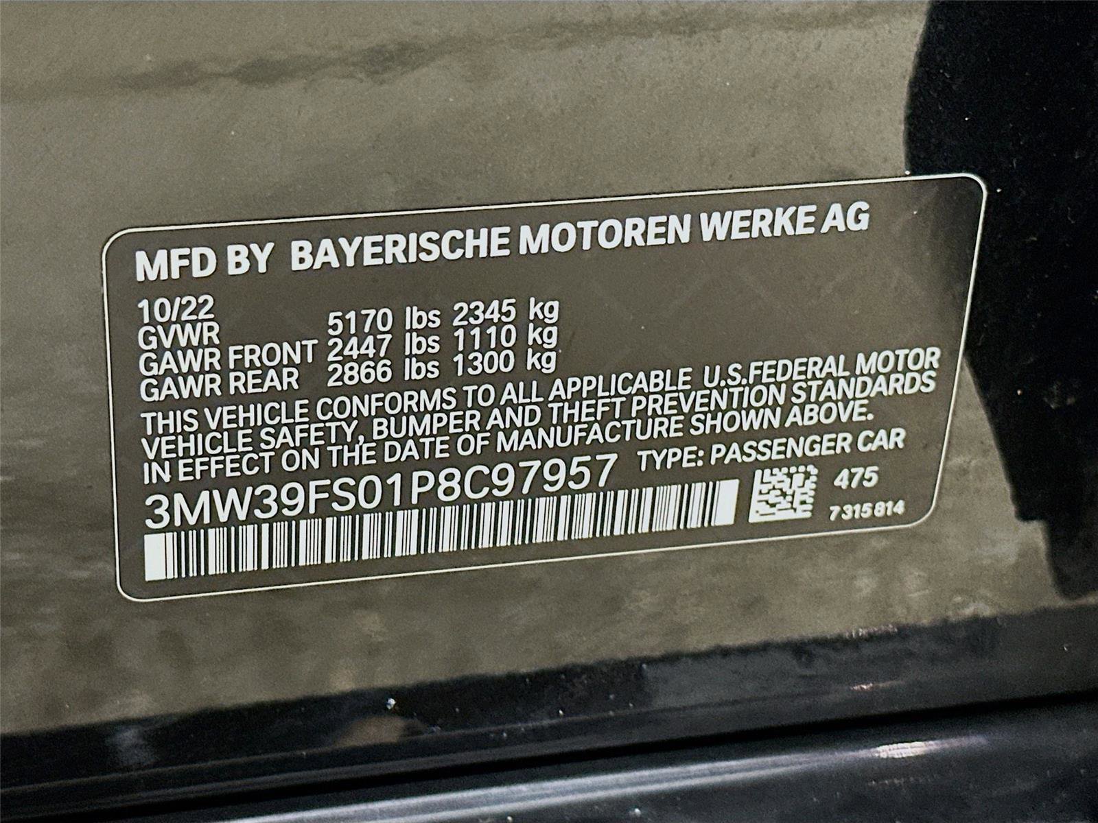 Certified 2023 BMW 330e xDrive w/ Driving Assistance Package image 33