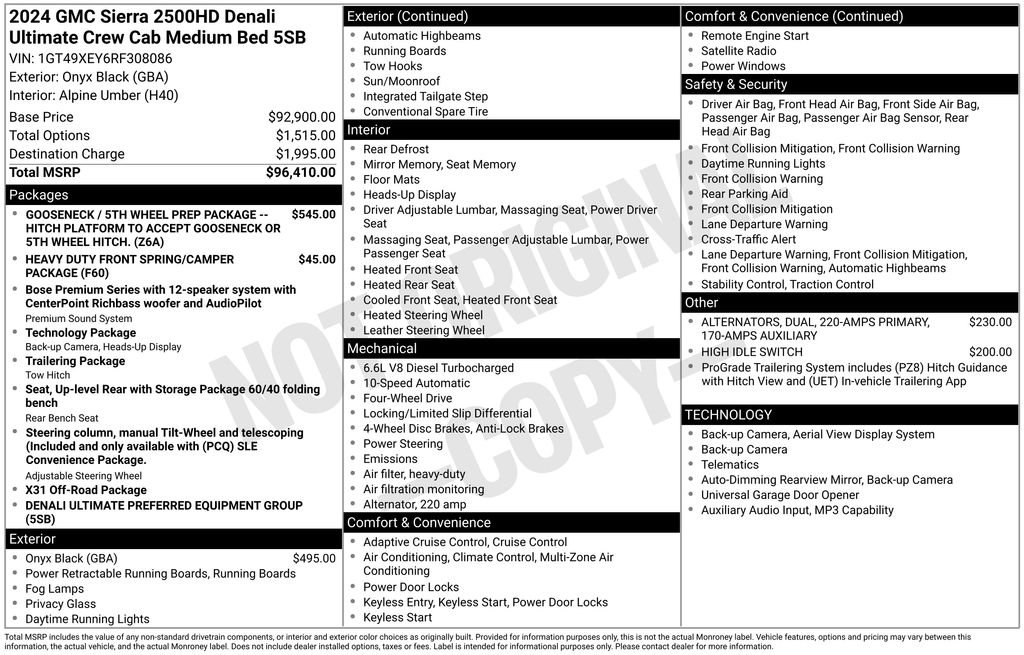 Certified 2024 GMC Sierra 2500 Denali Ultimate AWD/4WD image 51