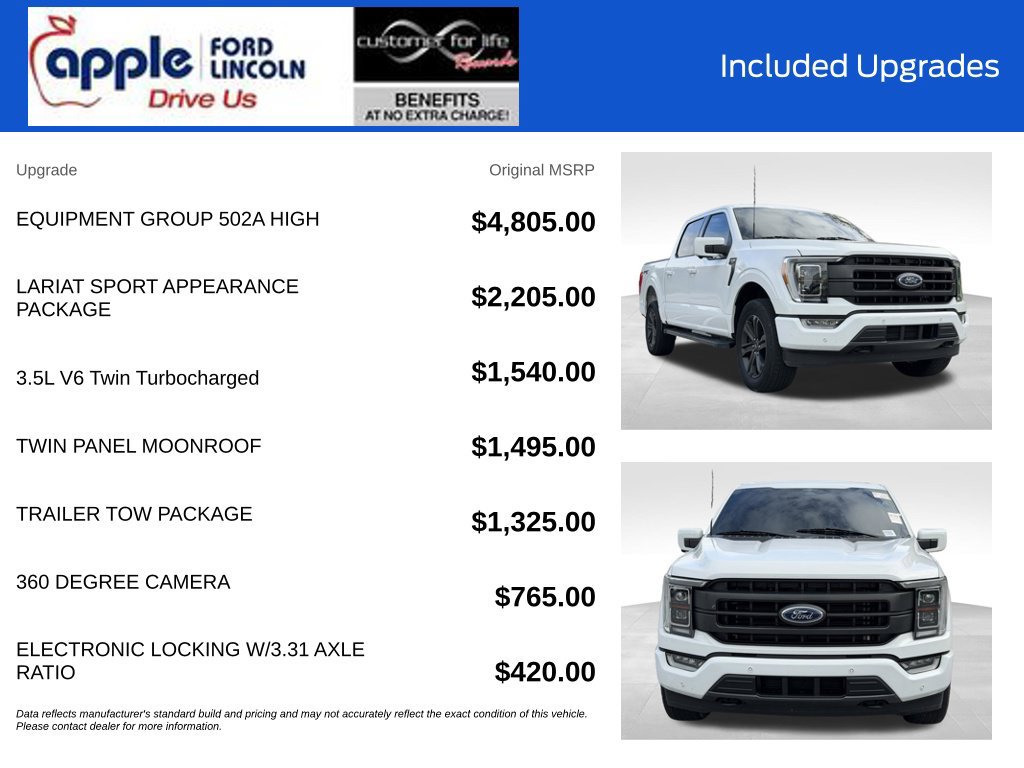 Used 2023 Ford F150 Lariat w/ Equipment Group 502A High AWD/4WD image 4