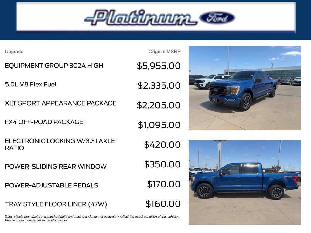 Used 2022 Ford F150 XLT w/ Equipment Group 302A High image 11