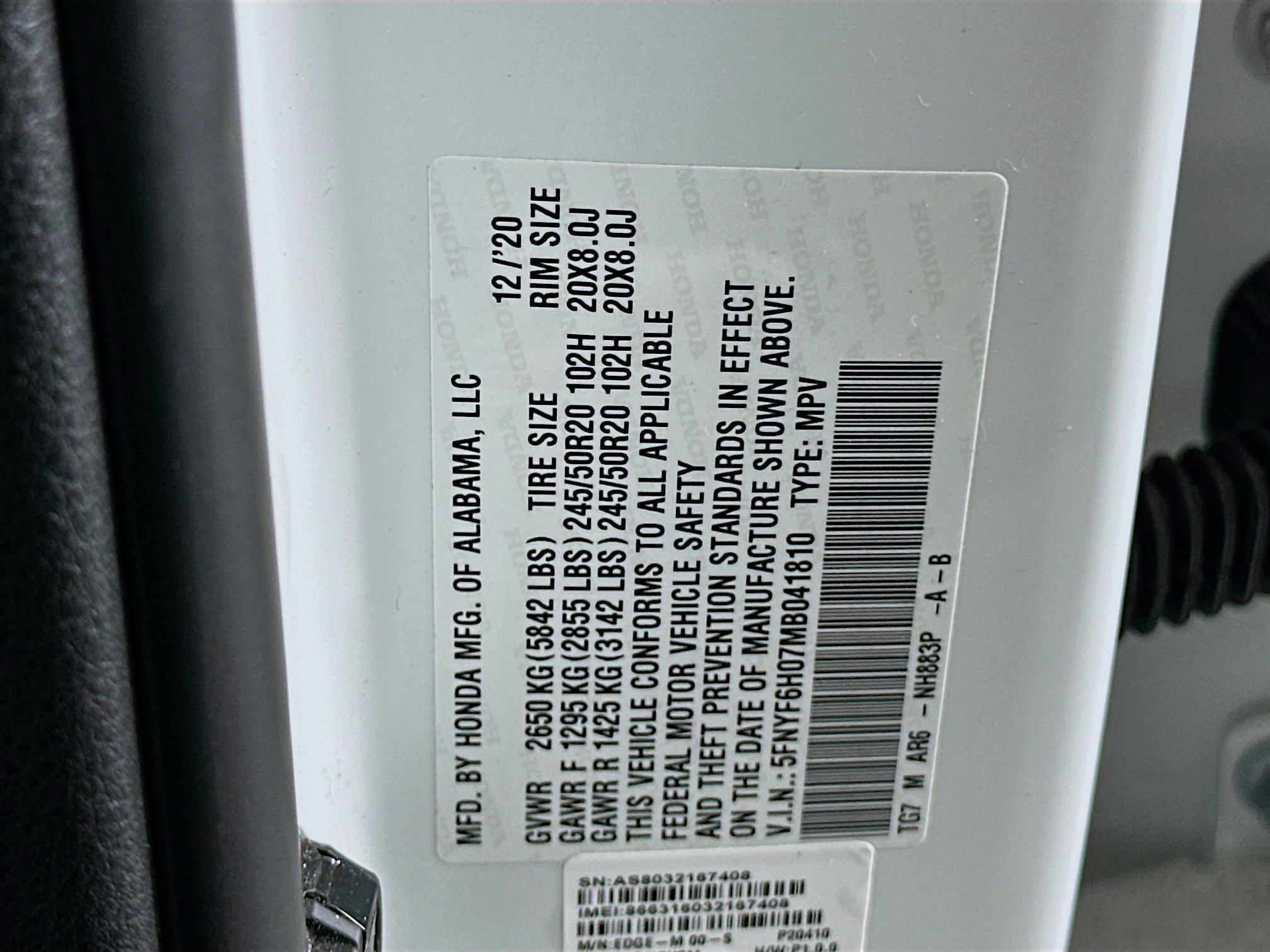 Used 2021 Honda Pilot Elite image 12