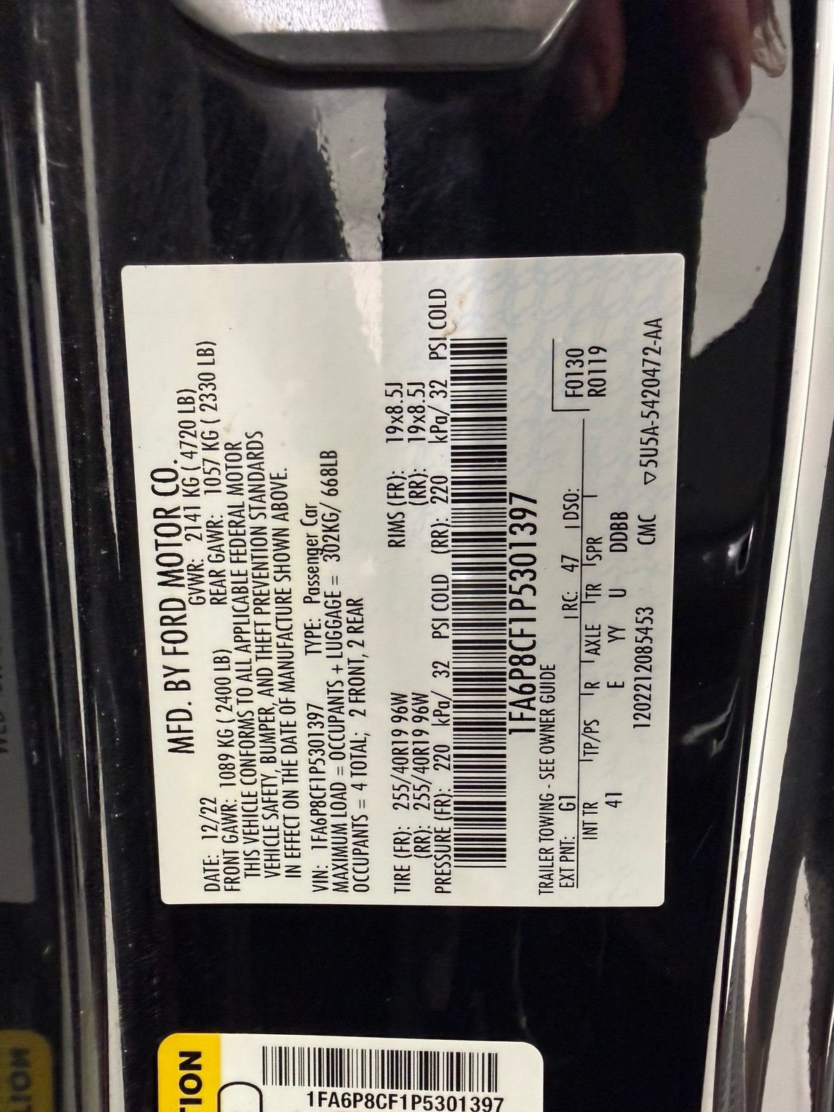 Used 2023 Ford Mustang GT Premium w/ Mustang Nite Pony Package RWD image 18