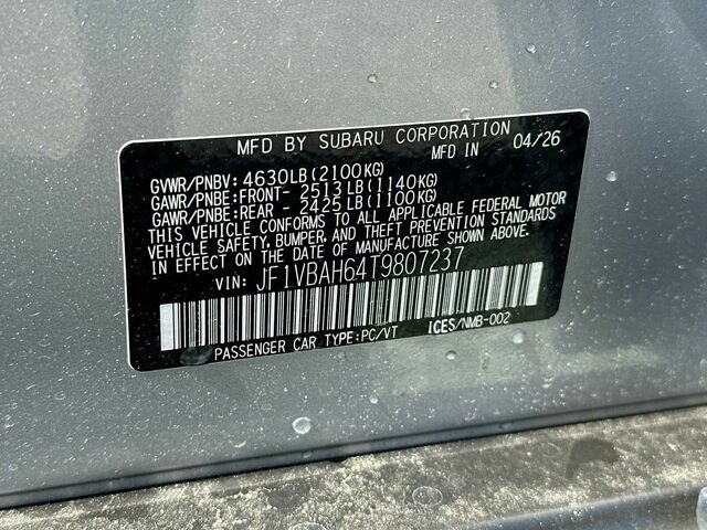 New 2026 Subaru WRX Premium w/ WRX Essentials Package AWD/4WD image 26