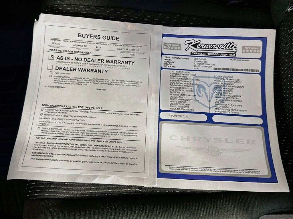 Used 2019 Dodge Journey SE w/ Connectivity Group FWD image 34