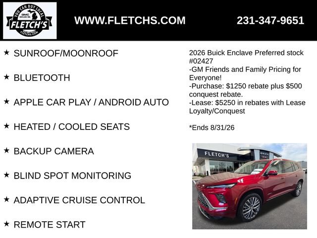 New 2026 Buick Enclave Avenir w/ Super Cruise Package AWD/4WD image 2